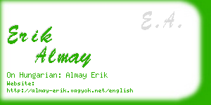 erik almay business card